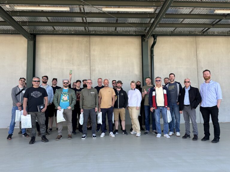 Brewers from USA, Canada and Australia on a visit